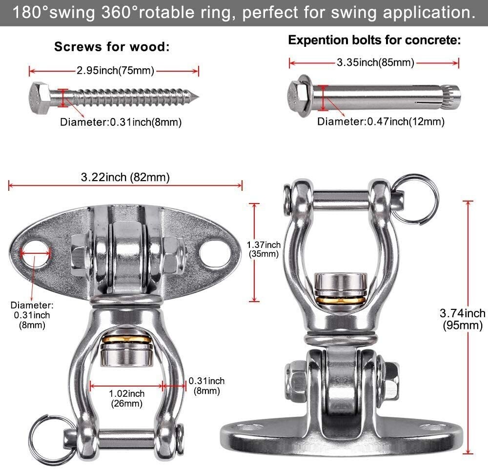 Stainless Rotating Swing Hanger