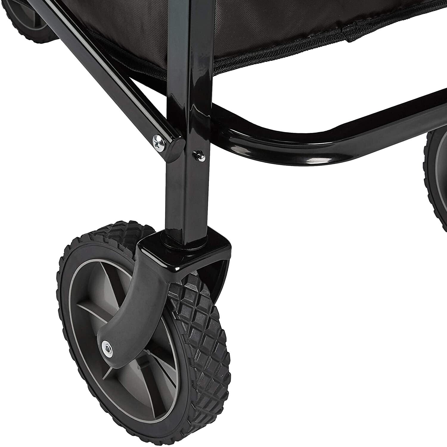 Outdoor Garden Cart with Cover Black