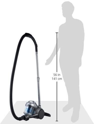 Cylinder Bagless Vacuum Cleaner, Powerful Suction, Multi-Surface Cleaning with HEPA Filter
