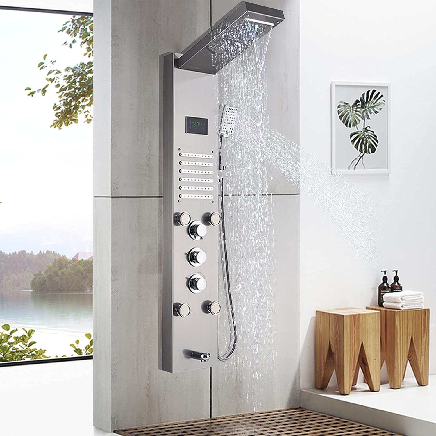 Shower Panel Column Tower Stainless Steel