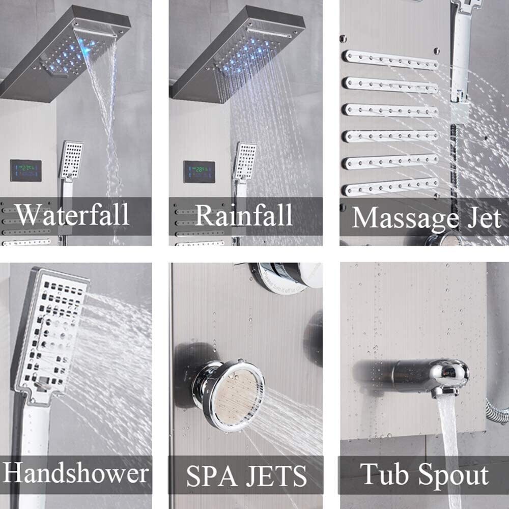 Shower Panel Column Tower Stainless Steel