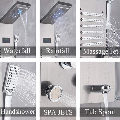 Shower Panel Column Tower Stainless Steel