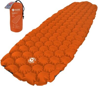 Hybern8 Ultralight Inflatable Sleeping Pad for Backpacking, Camping, and Travel Comfort