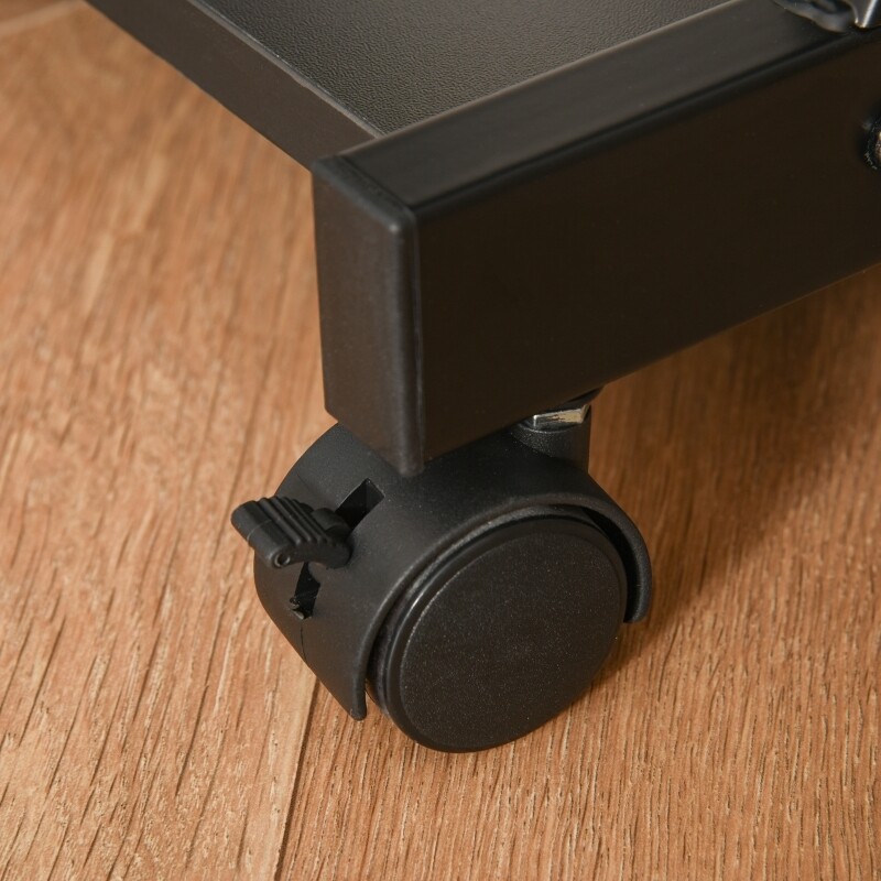 Particle Board Rolling Computer Desk / Wheel Lock