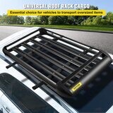 Black Aluminium Roof Rack Basket