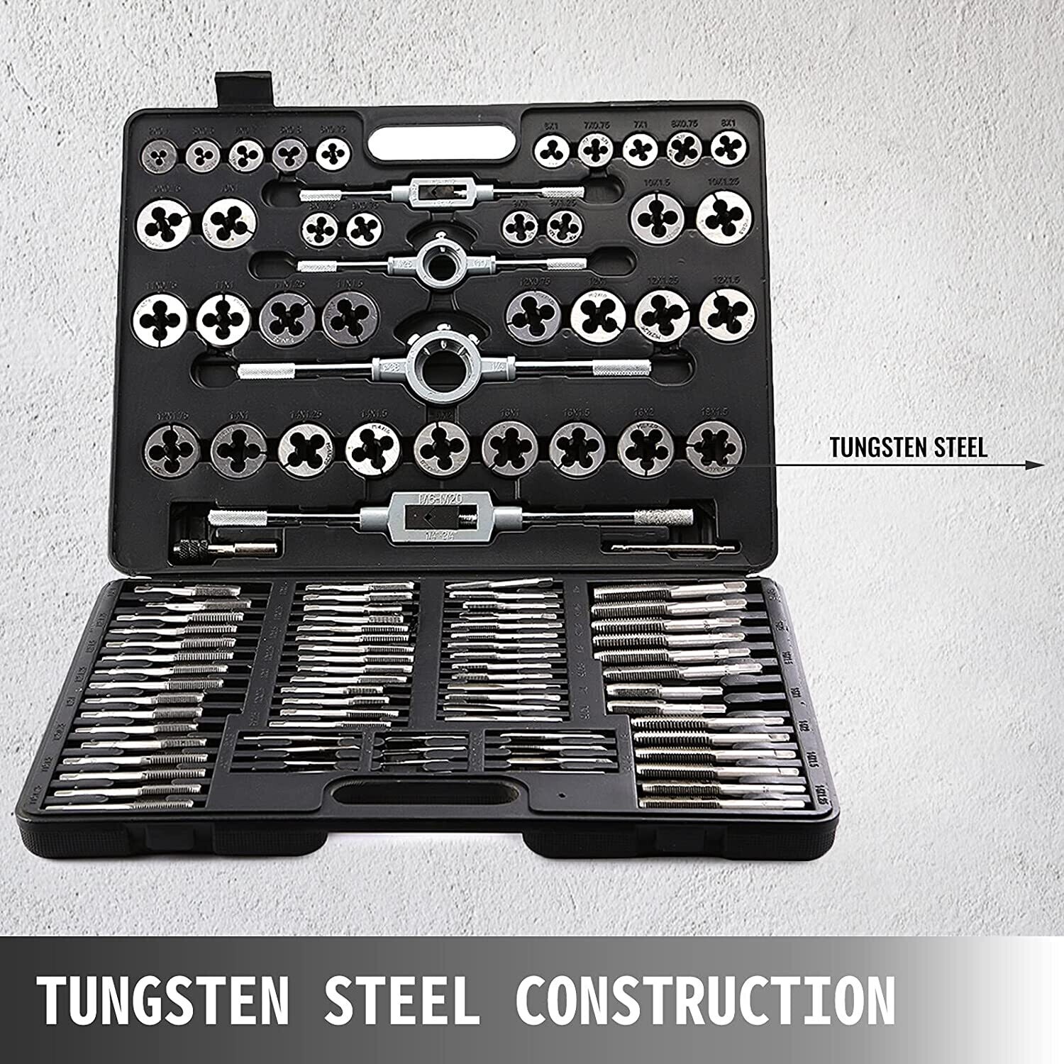116-40 Pieces Tap and Die Set | Complete Tool Kit for Precision Threading