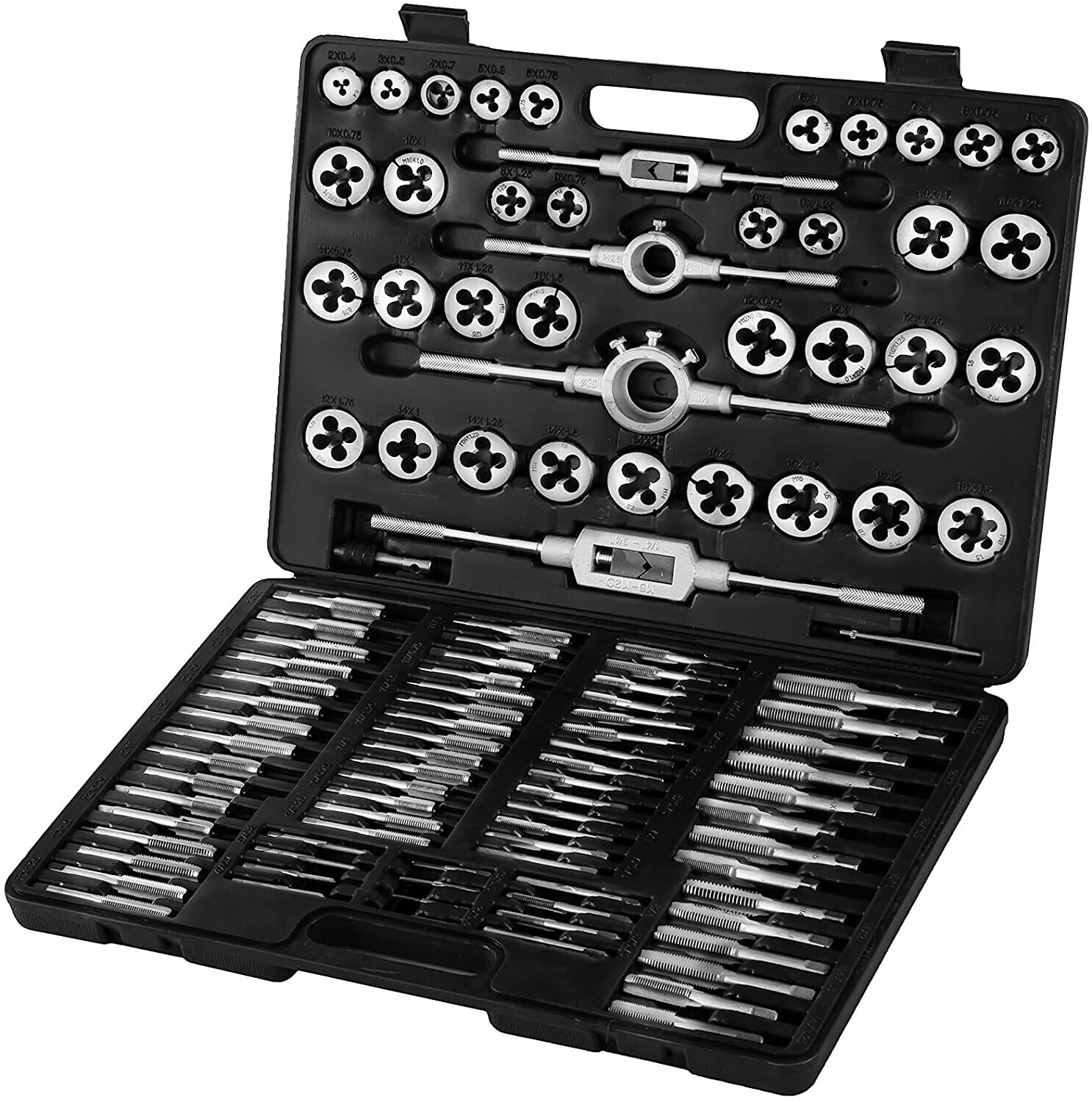 116-40 Pieces Tap and Die Set | Complete Tool Kit for Precision Threading