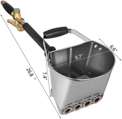 Plaster launcher, compressed air