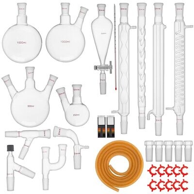 Laboratory Glass Kit with Borosilicate Glass 24/40