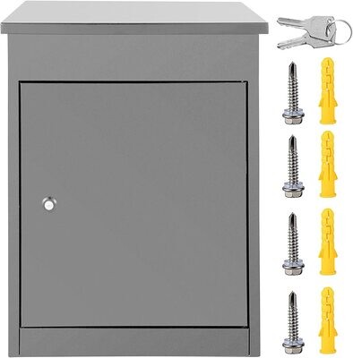 Galvanized Steel Parcel Box for Secure Mail Storage, Weatherproof and Durable Design