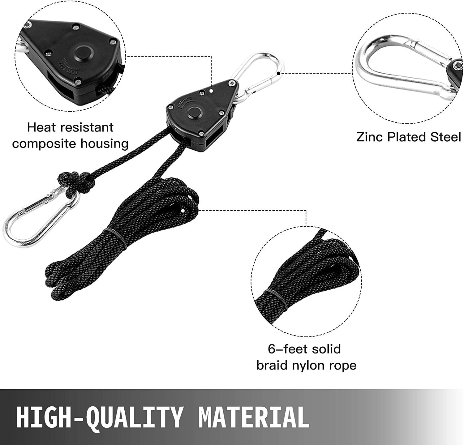 Rope ratchet 12 pairs
