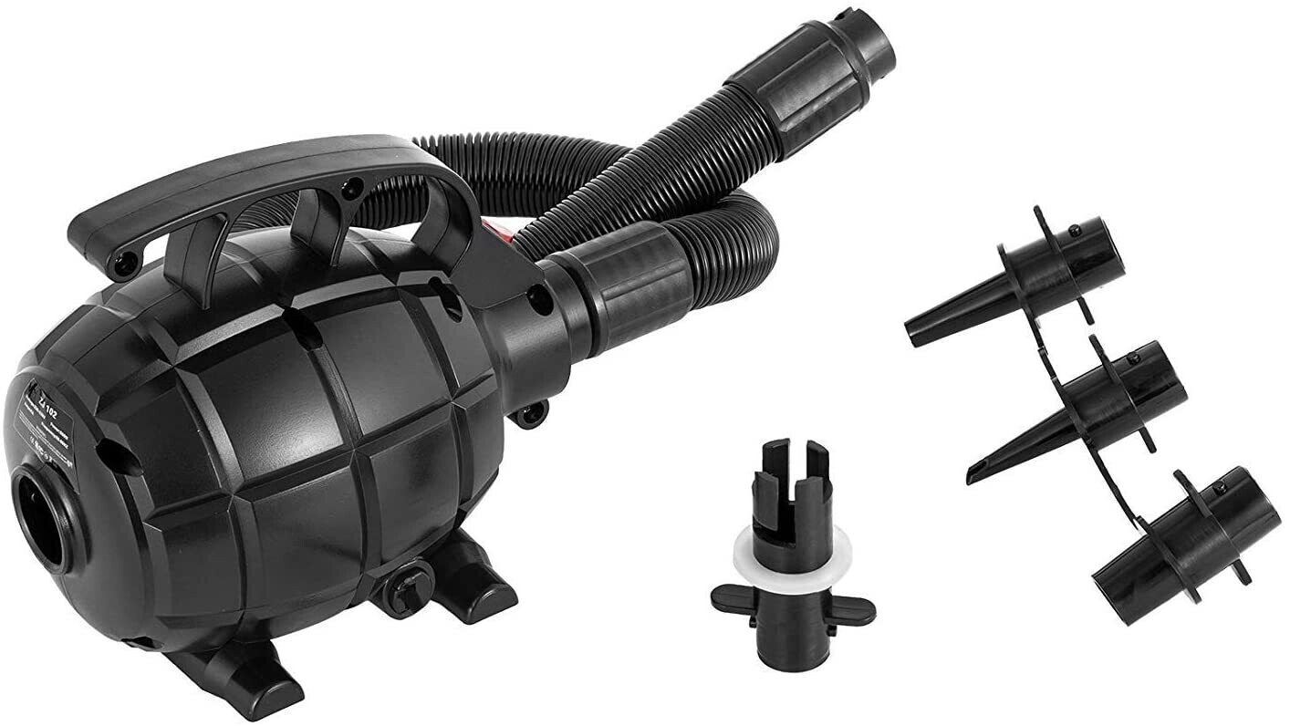 Electric Air Pump with 4 Nozzles – High-Performance Inflator for Air Mattresses, Pools, and Inflatables