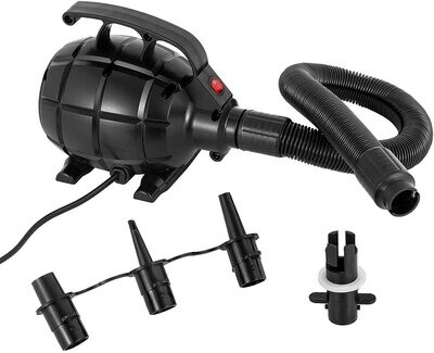 Electric Air Pump with 4 Nozzles – High-Performance Inflator for Air Mattresses, Pools, and Inflatables