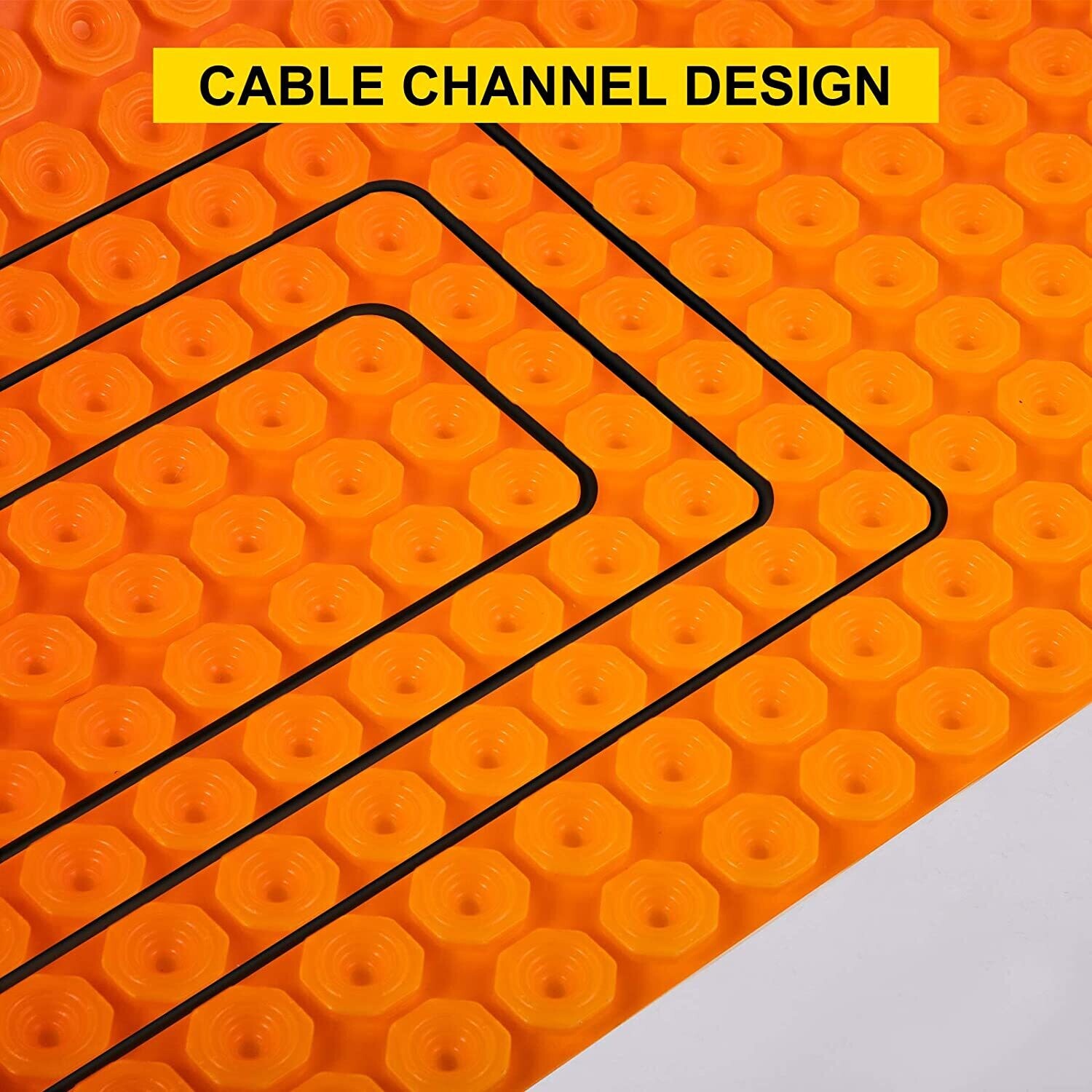 Polyethylene Decoupling Mat 100x1300 cm – 5.5mm Thick Tile Underlayment with 13 m² Coverage, Waterproof Sealing Sheet for Crack Prevention and Sound Insulation