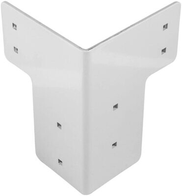 Corner Brackets Pack of 8, Basic Color Angle Connectors for Furniture, Shelving, and Home Repair Projects