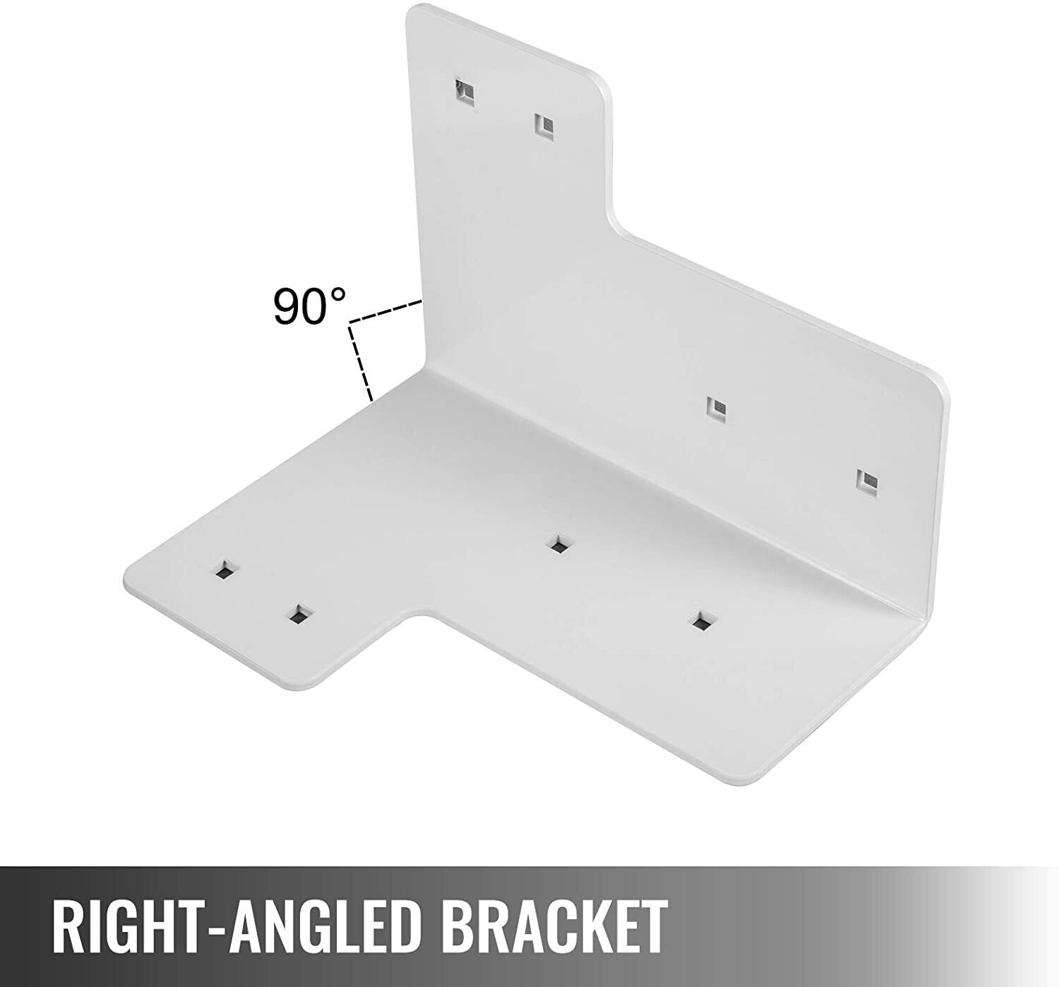 Corner Brackets Pack of 8, Basic Color Angle Connectors for Furniture, Shelving, and Home Repair Projects
