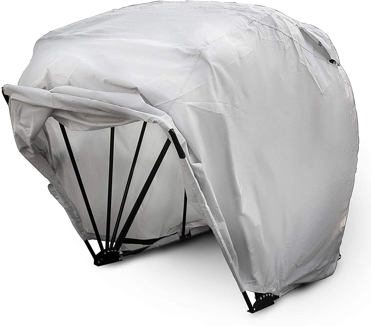 Small Silver Motorcycle Protection Garage Cover