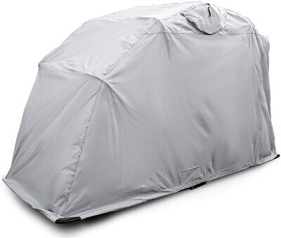 Small Silver Motorcycle Protection Garage Cover