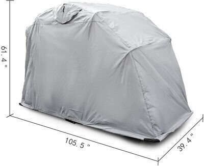 Small Silver Motorcycle Protection Garage Cover