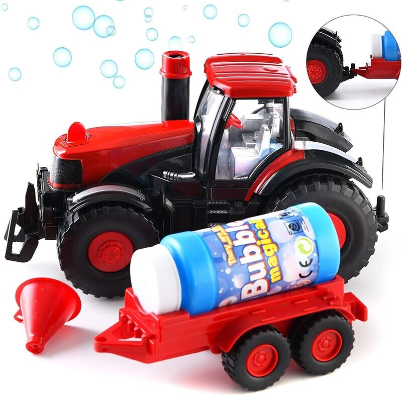Bump &amp; Go Bubble Blowing Farm – Interactive Toy Farm with Bubble-Making Fun for Kids, Battery-Powered Playset