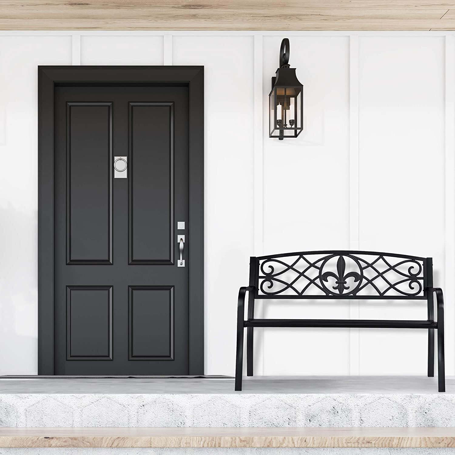 Garden Bench Outdoor Seating for Patio, Garden, and Yard – Durable and Comfortable Bench for Relaxing and Decor