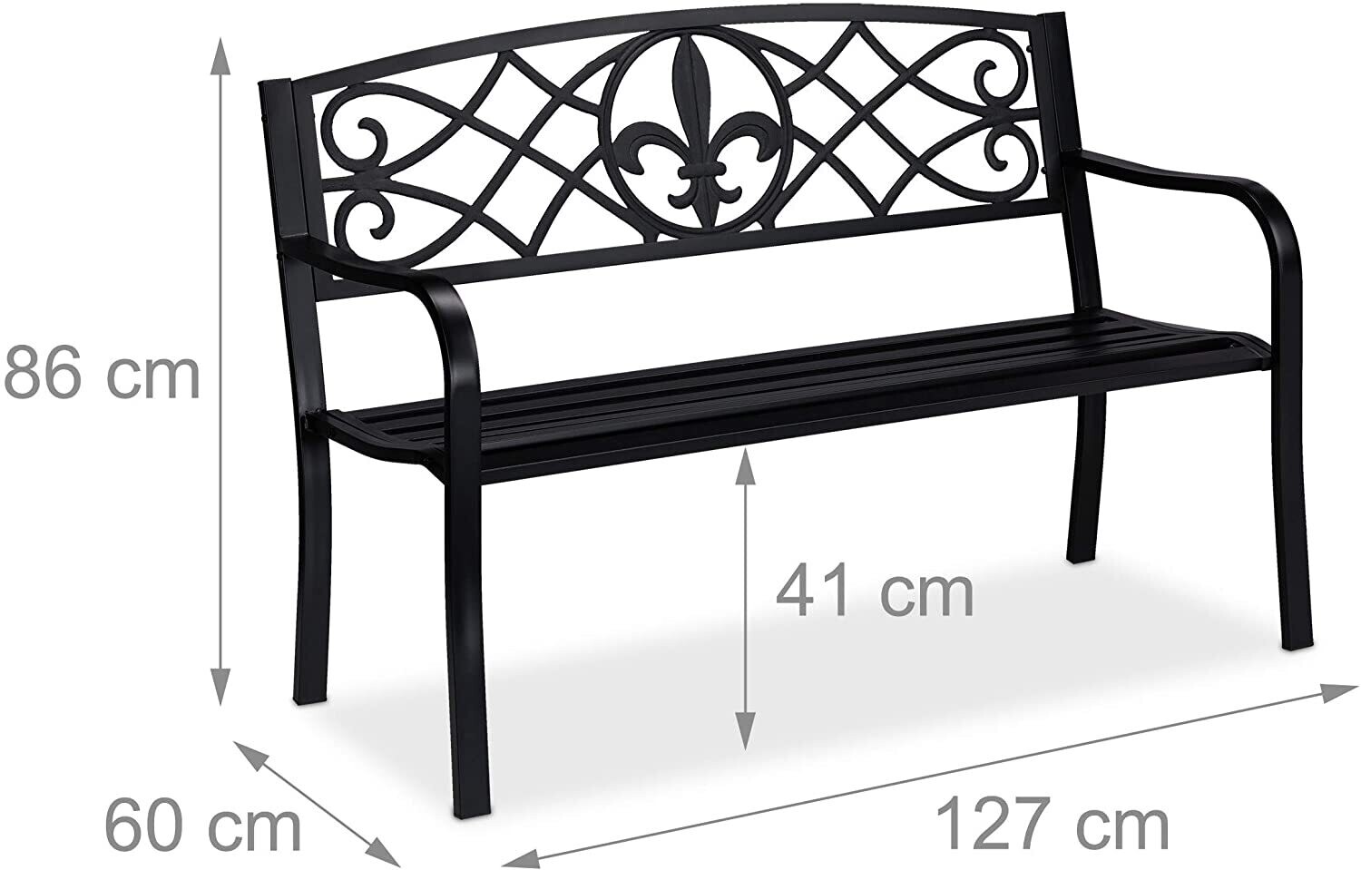 Garden Bench Outdoor Seating for Patio, Garden, and Yard – Durable and Comfortable Bench for Relaxing and Decor