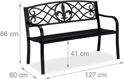 Garden Bench Outdoor Seating for Patio, Garden, and Yard – Durable and Comfortable Bench for Relaxing and Decor