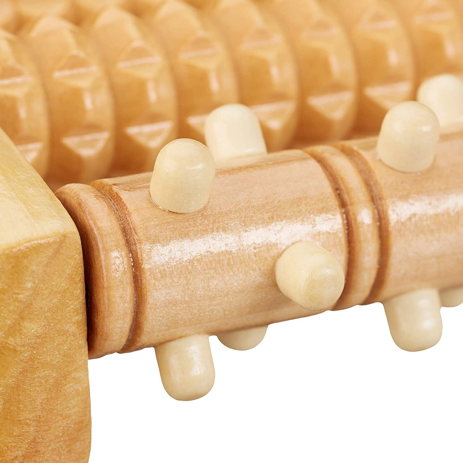 Wooden Foot Massager Roller, Lightweight Massager Bamboo Massager Durable