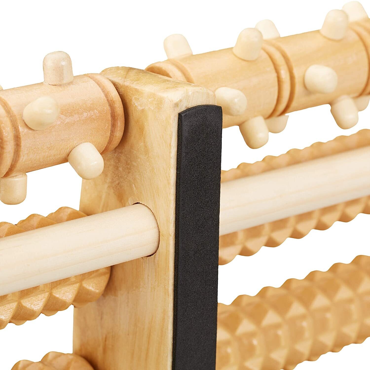 Wooden Foot Massager Roller, Lightweight Massager Bamboo Massager Durable