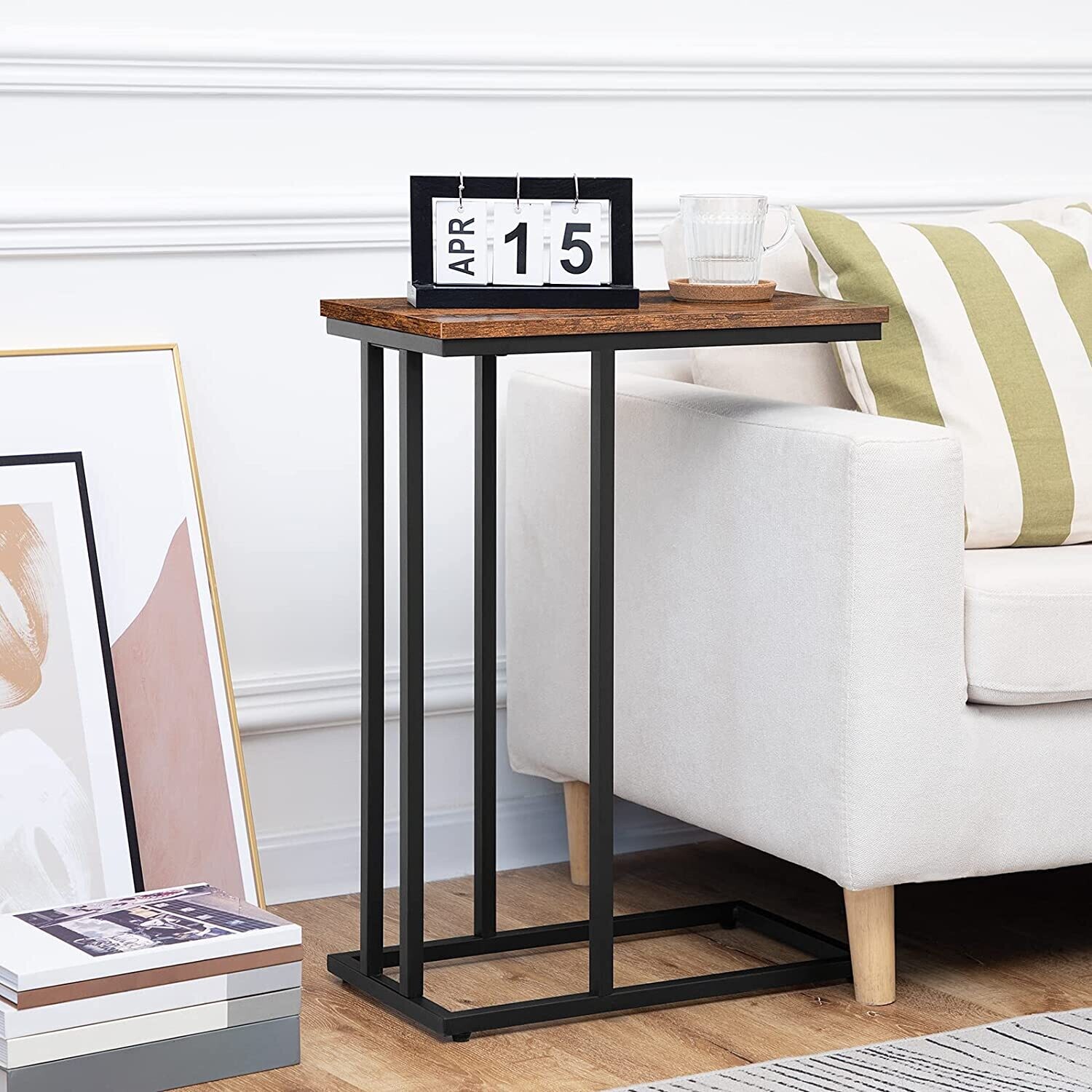 Small Coffee Table with Adjustable Feet