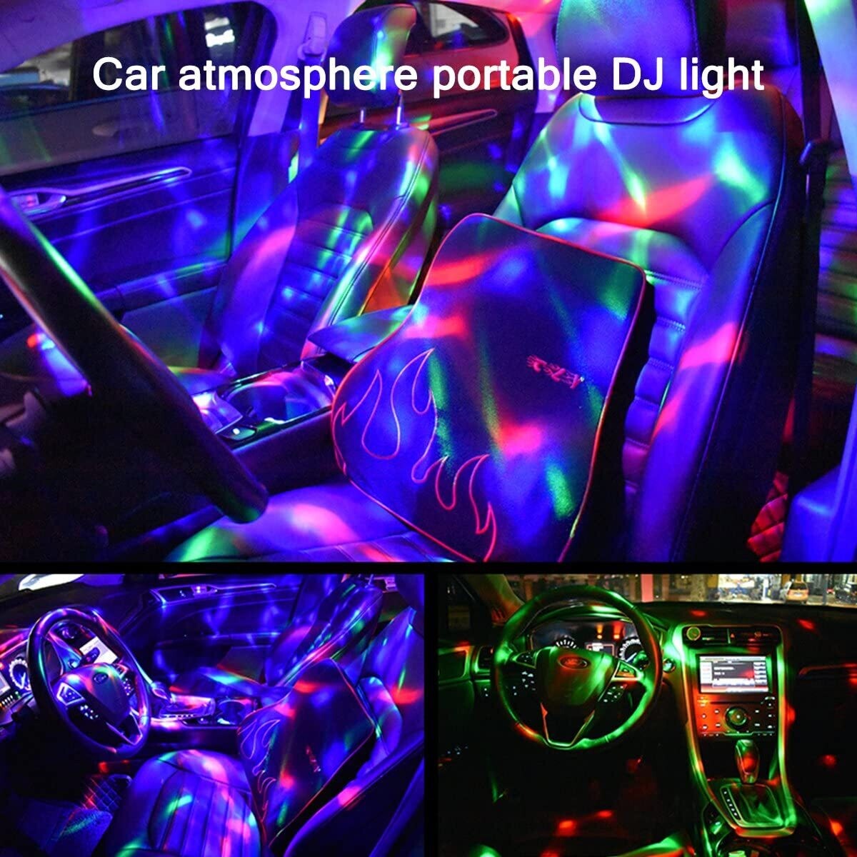 Mini disco ball light, voice control disco party lights