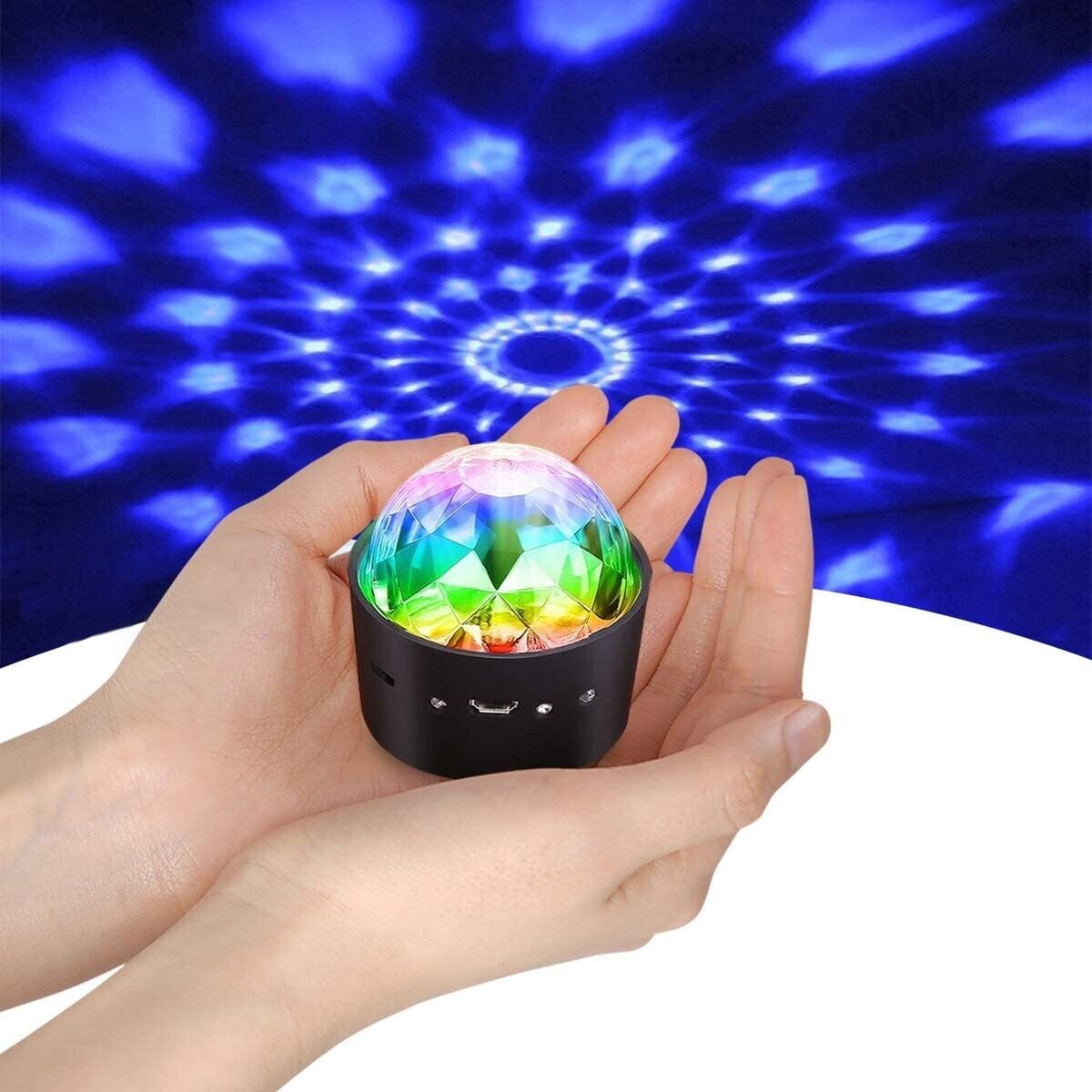 Mini disco ball light, voice control disco party lights