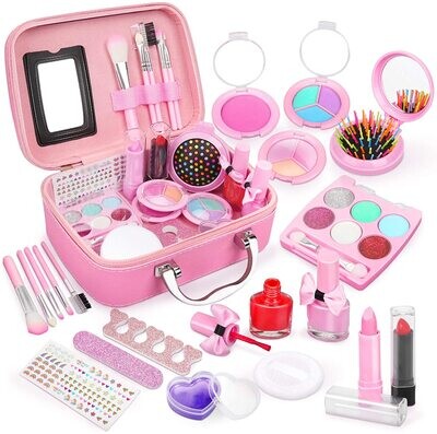 Children&#39;s Washable Make-up Set for Girls, Safe Toy Make-up Kit