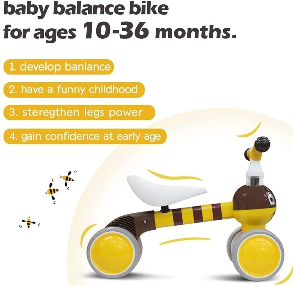 Children&#39;s Balance Bike – Lightweight Training Bike for Toddlers and Kids