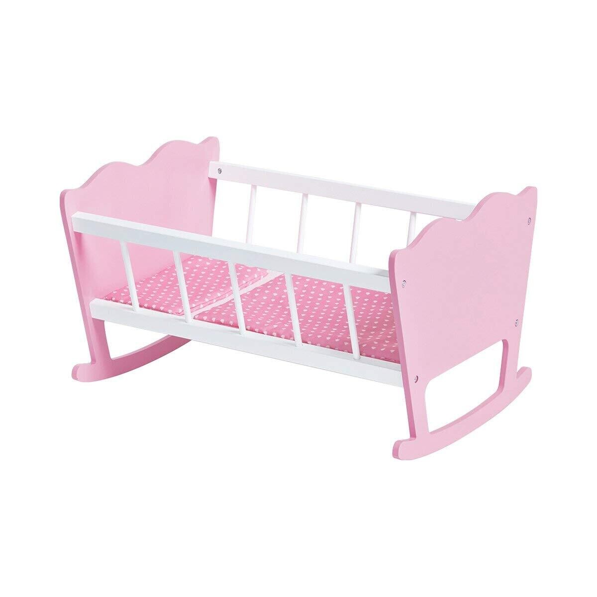 Jasmine Doll&#39;s Cradle Complete Set with 4 Pieces for Kids&#39; Pretend Play and Doll Care Activities