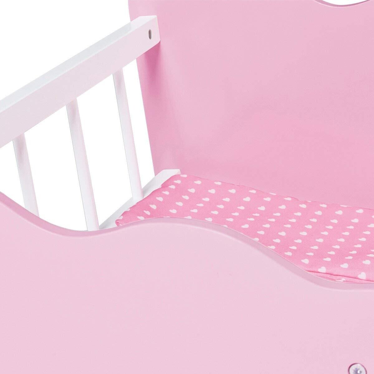 Jasmine Doll&#39;s Cradle Complete Set with 4 Pieces for Kids&#39; Pretend Play and Doll Care Activities