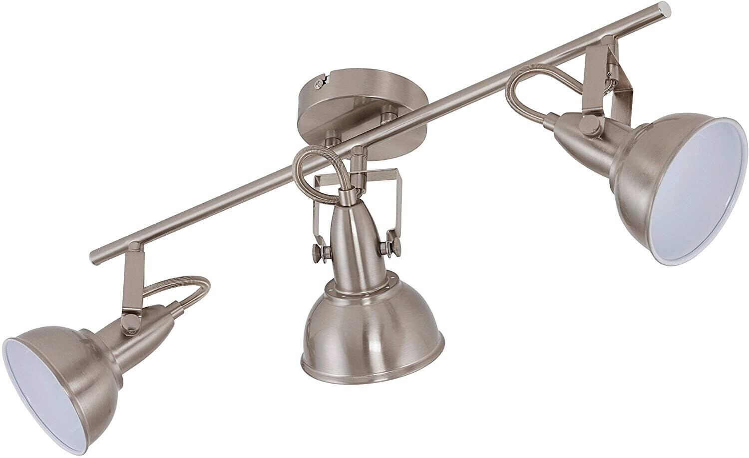 Ceiling Light with 3 Rotating and Swivelling Spotlights, Adjustable Spotlight Fixture for Living Room and Office