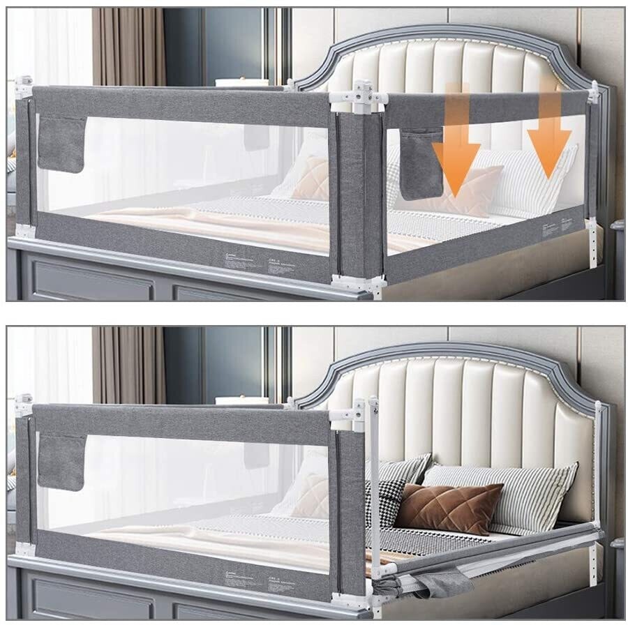 Children Bed Safety Protection Gate – Secure Guardrail for Toddler Beds