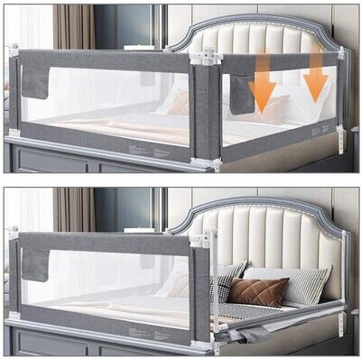 Children Bed Safety Protection Gate – Secure Guardrail for Toddler Beds