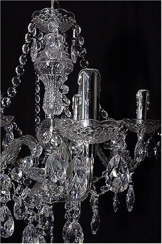 Chandelier 5 Bulbs, Modern Ceiling Light Fixture for Living Room, Dining Room, and Bedroom