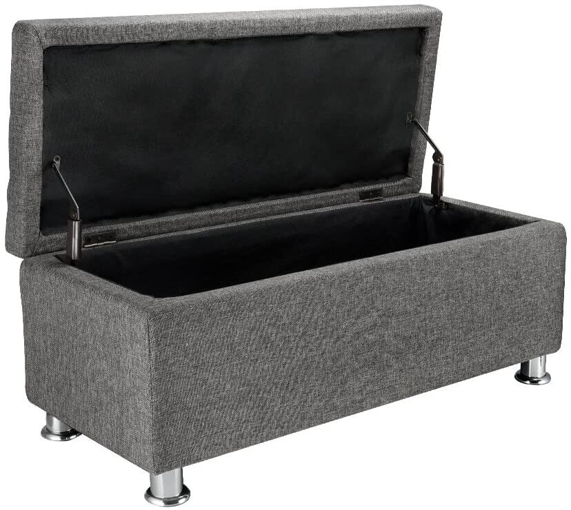 Footrest Canvas Storage Box with 300kg Weight Capacity and Durable Design