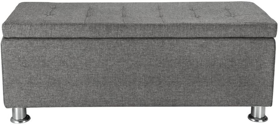 Footrest Canvas Storage Box with 300kg Weight Capacity and Durable Design