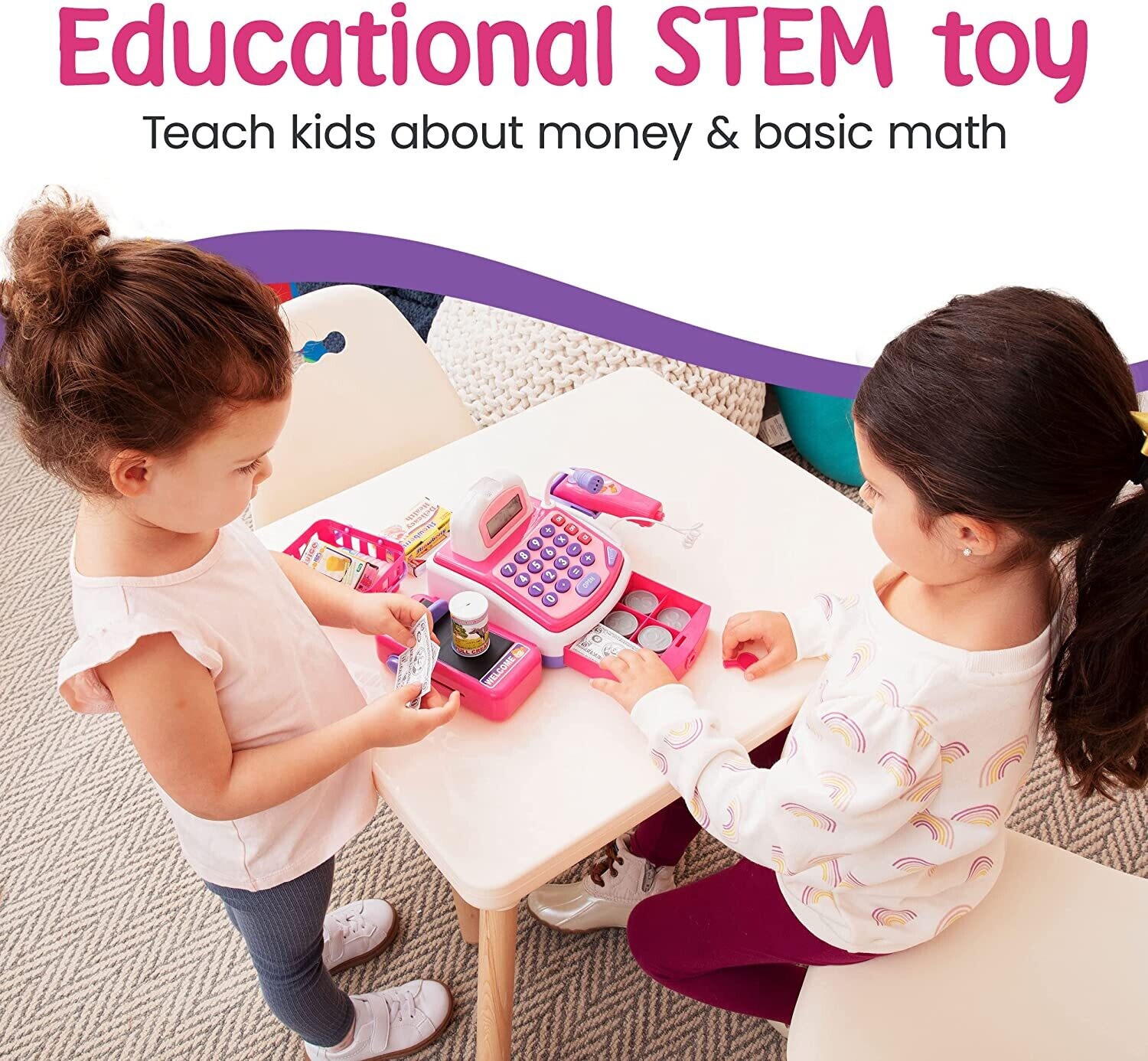 Pretend and Play Electronic Toy Cash Register
