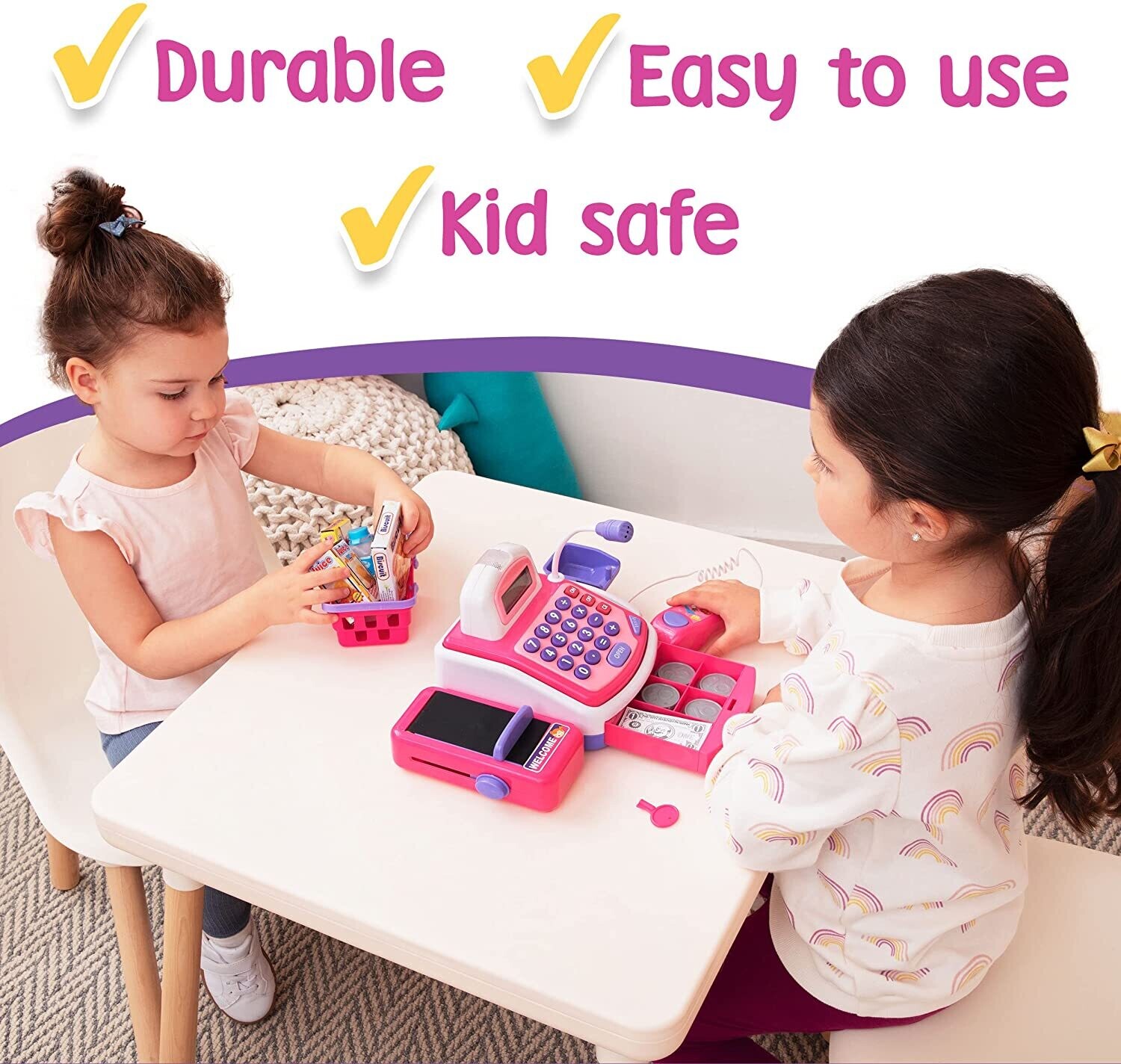 Pretend and Play Electronic Toy Cash Register