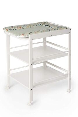 Clarissa Changing Shelf in White – 56 x 90.5 x 74.5 cm Baby Changing Table for Nursery Storage
