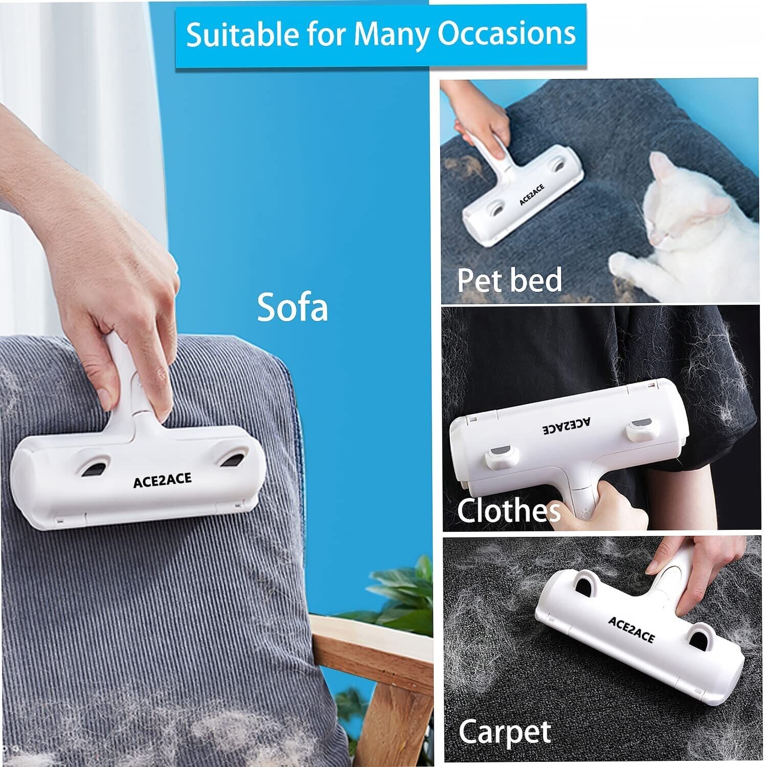 Pet Hair Remover Lint Roller for Dog Hair and Cat Hair