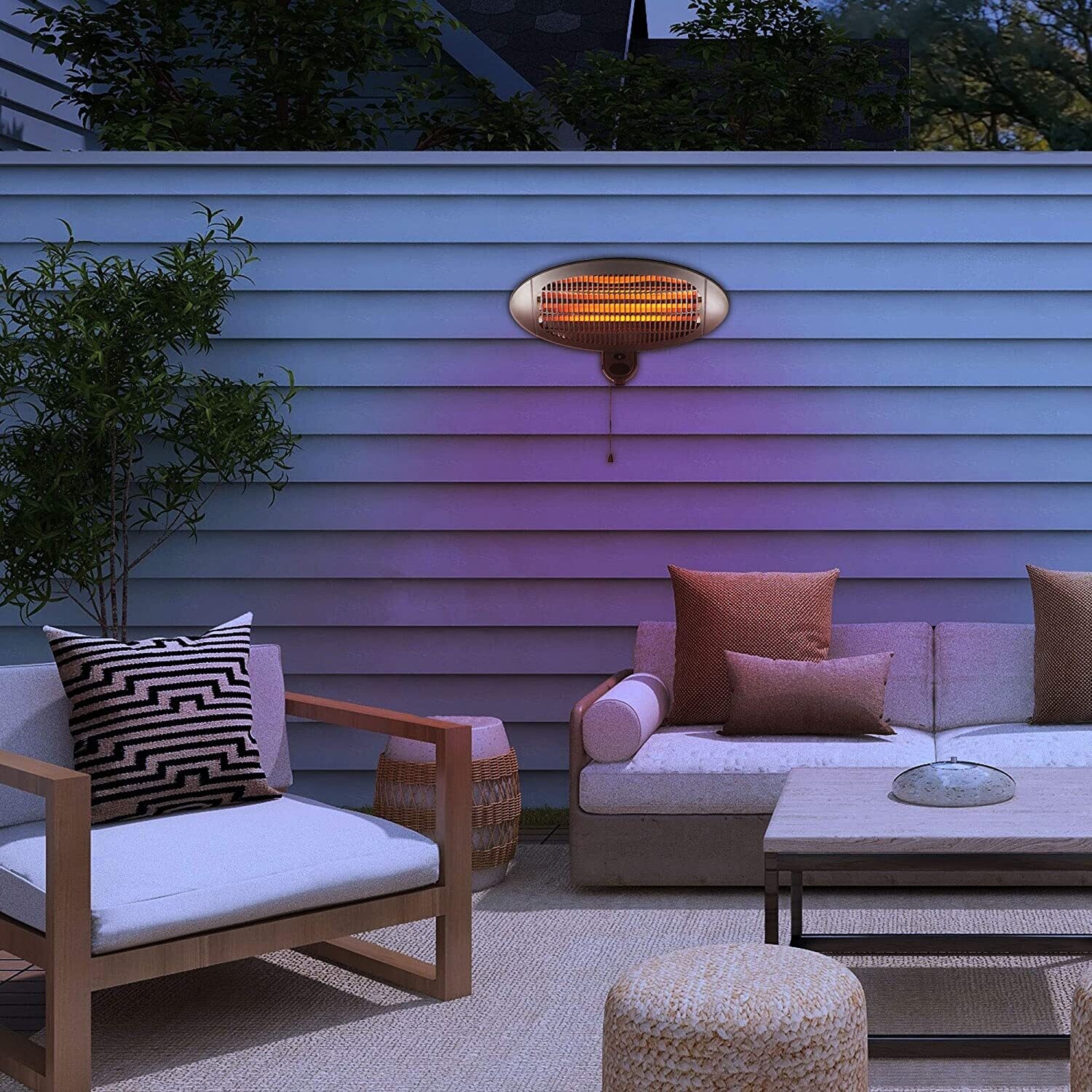 Electric Patio Heater – Outdoor Heating Solution for Patios, Decks, and Gardens with Adjustable Temperature Control