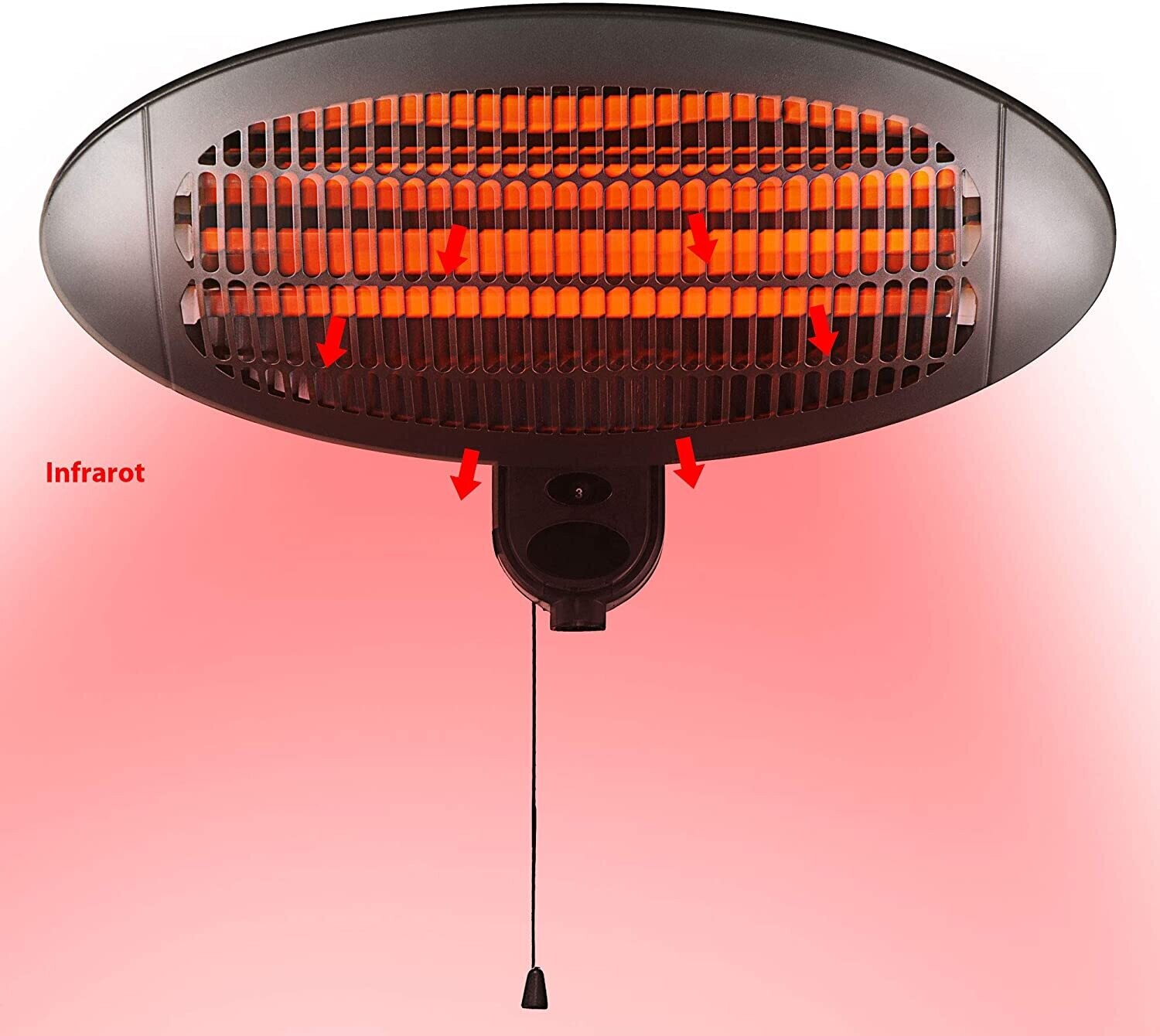 Electric Patio Heater – Outdoor Heating Solution for Patios, Decks, and Gardens with Adjustable Temperature Control