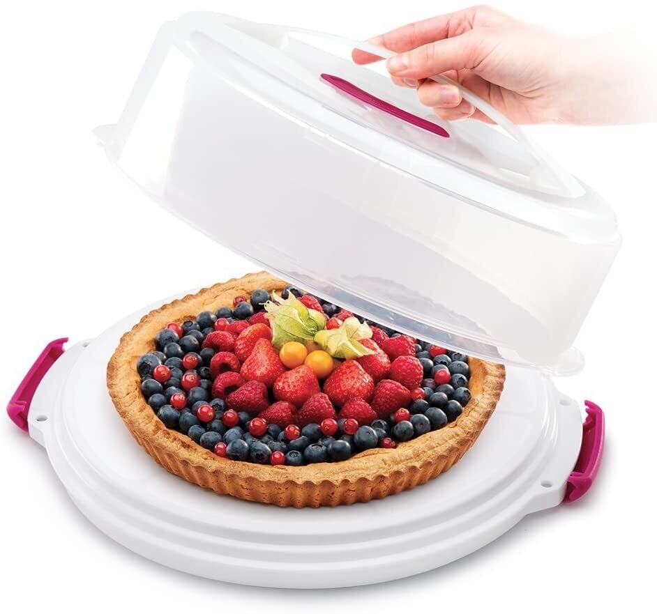 Cake container height adjustable
