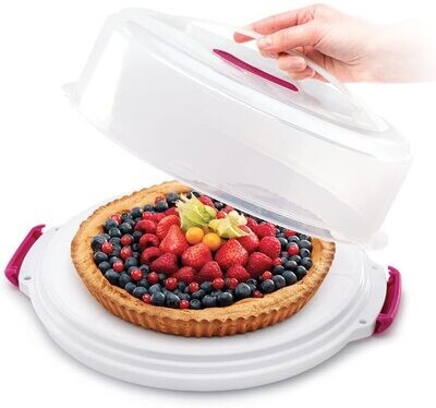 Cake container height adjustable